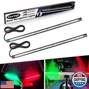 Boat Navigation Lights, Red and Green Bow Lights Night Fishing, No Drilling L - Picture 1 of 5