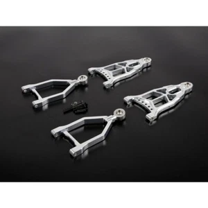 Juego de brazos de suspensión CNC de aluminio delanteros HPI y Rovan Baja 5B, 5T y 5SC en plata ¡¡NUEVO!!! - Imagen 1 de 2
