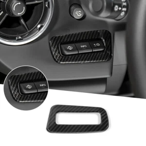 Head Display Switch Button Frame Trim Cover For Chevrolet Camaro 17+Carbon fiber - Picture 1 of 7