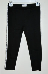 NWT BCBGirls LIttle Girls Black "We are the Future" Taped Full Leggings sz 5 6X - Picture 1 of 6