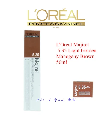 Loreal L'Oreal Professional Majirel 5,35 marrón caoba dorado claro 50 ml Foto 1 de 4