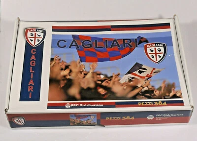 PRL) JIGSAW PUZZLE 384 PEZZI PIECE CAGLIARI CALCIO TIFOSERIA FAN SOCCER FOOTBALL - Immagine 1 di 4