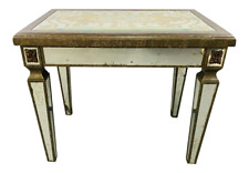 A Hollywood Regency Style Eglomise Mirrored Side table