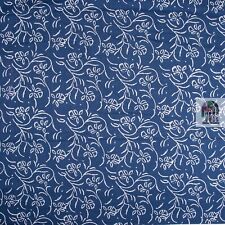 Indigo Blue Mudcloth Block Print Indian Sewing Cotton Fabric By The 10 Yard