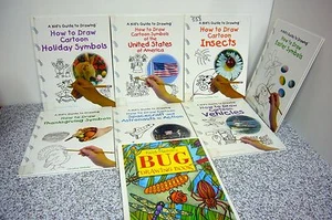 Massillo 8 CHILDREN'S ART BKS HOW TO DRAW drawing Bug Cartoon insect space Cars - Picture 1 of 1