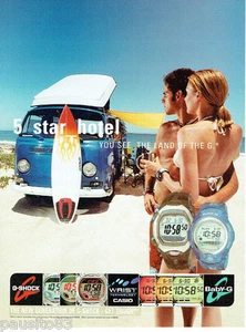 PUBLICITE ADVERTISING 125  2002  G-SHOCK  montres  surf - Picture 1 of 1
