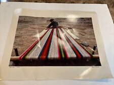 Paul Isaac Print Photo Bolivia Native Weaving Scene 1983 Signed