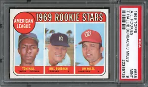 BB - 1969 Topps - #658 - AL Rookies - PSA 9 - COMO NUEVO - Imagen 1 de 2