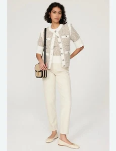 Veronica Beard Kaufman Classic Knit Neutral Jacket Size XS NWT - Picture 1 of 12