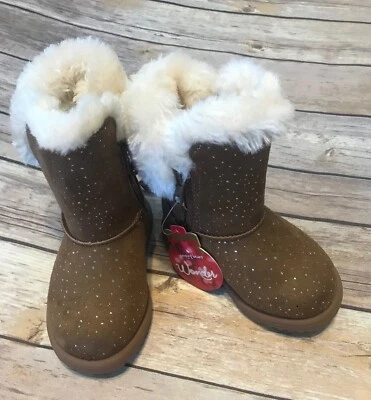 Novas etiquetas feijão saltador espreite um livro castanha marrom cintilante botas pele criança 7 - Imagem 1 de 4