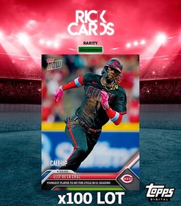 ⭐TOPPS BUNT DIGITAL TOPPS NOW JUNE 23 Elly De la Cruz x100 UNCOMMON BASE⭐