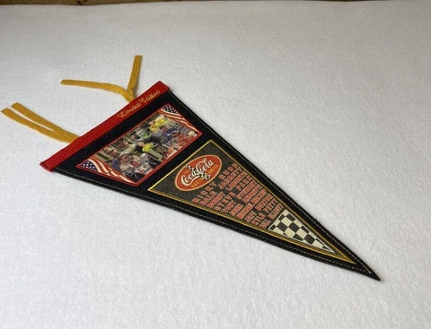 Limited Edition Coca Cola Racing Family Pennant Certificate of Authenticity Rare Cover