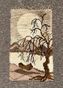 🧡 Vintage Retro Swedish Rya Rug 1960s70s 🧡 - Picture 1 of 12