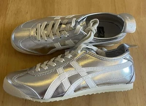 ONITSUKA TIGER MEXICO 66 Sneakers Silver / White Off White Shoes Women’s US5 New - Picture 1 of 5