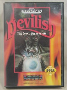 Devilish The Next Possession Case (SEGA Genesis) Authentic BOX ONLY