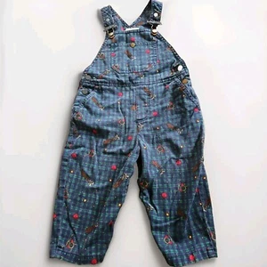 VTG 90s Gymboree rainbow tag golf overalls corduroy sz X- Small 12-18 mo. C7 - Picture 1 of 10