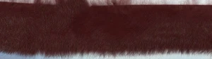 2&1/2" GENUINE FUR BURGUNDY FABRIC TRIM - Picture 1 of 1