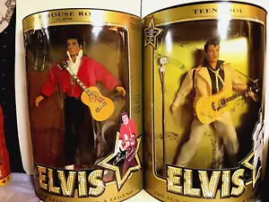 V intage Elvis Presley "The Sun Never Sets On A Legend" Collector Dolls Set of 2 - Picture 1 of 20