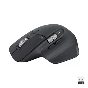 Logitech MX Master 3S Performance Wireless Gaming Mouse, 8000 dpi, Silent,Black - Picture 1 of 6