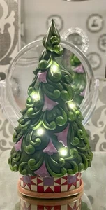 Neu Jim Shore Figur LED WEIHNACHTSBAUM beleuchtet Stern lila Weihnachtsdeko Neu mit Karton - Bild 1 von 6