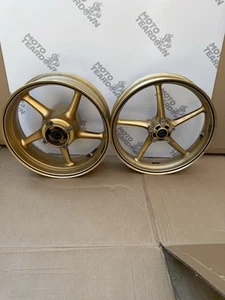 Triumph Street Triple 675R Front And Rear Gold Wheels 2008-2011 SPARES/REPAIRS - Picture 1 of 24