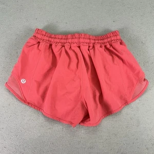 Lululemon Hotty Hot Low Rise foderato corto 2,5" rosa donna taglia 4 palestra yoga W7AUSR - Foto 1 di 8