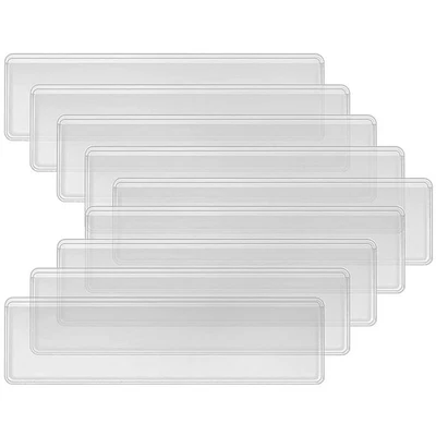  50 Pcs Porta Etichette Trasparente Trasparenti Buste Per Supporto - Immagine 1 di 4