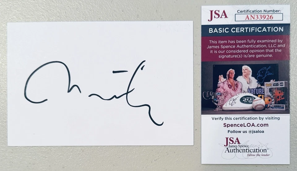 Martina Hingis Signed Autographed 4x6 Card JSA Cert Tennis Champion - Image 1 of 1