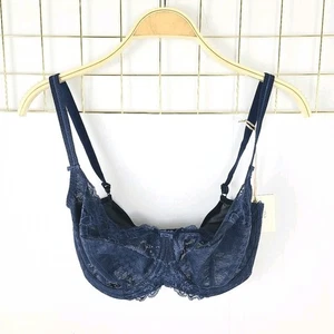 Panache Damen BH 32G Navy Envy Vollschale Spitze - Neu - Bild 1 von 8