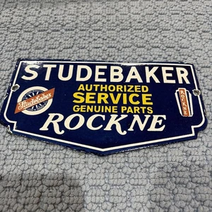 Letrero de porcelana esmaltado Studebaker tamaño 8x5 pulgadas - Imagen 1 de 10