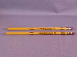 Vintage Pencil Klein Fertilizer SUL PO MAG Advertisement Fowlerville MI Yellow - Picture 1 of 6