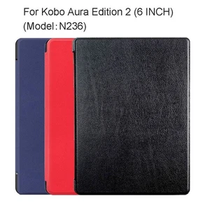 Anti-fall Folio Cover Shockproof Back Cover for Kobo Aura Edition 2 - Picture 1 of 11