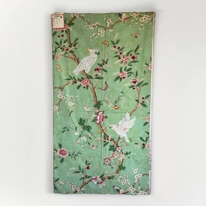 Brunschwig & Fils KANCHOU Print Cotton Fabric Sample Parrot Printed Italy 29x54” - Picture 1 of 8