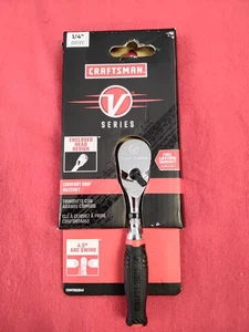 Craftsman V-Series 1/4" Drive Comfort Grip Ratchet 4.5° Arc Swing CMMT86304V - Picture 1 of 2