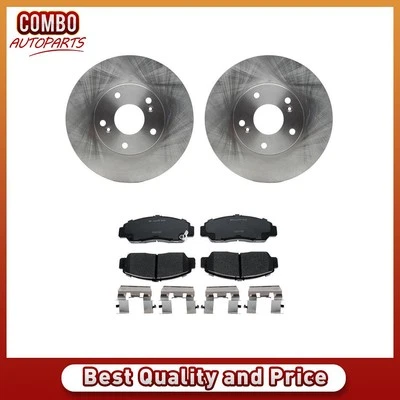 Комплект передних дисковых тормозных колодок дисковый тормоз ротор подходит для Honda Civic 2006-2010 годов выпуска - Изображение 1 из 4