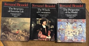Fernand Braudel- The Structures Of  Everyday Life- Vol I - II- III- (2 Hardcover - Foto 1 di 8