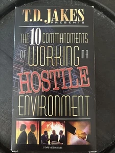 T. D. Jakes The 10 Commandments Of Working In A Hostile Environment VHS New - Picture 1 of 2