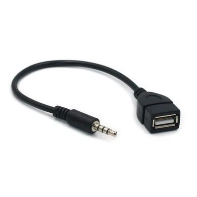Sound Plugs Jacking to USB Female Converter Cable Cord 20cm/8-inch Length - Image 1 of 4