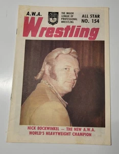 Wrestling Magazine AWA All Star #154 Nick Bockwinkel 1970's Crusher Hulk Hogan - Picture 1 of 3