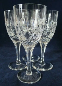 Juego de 4 copas de vino de cristal Atlantis Suzana vintage usadas en excelente estado hechas en Portugal - Imagen 1 de 11