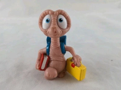 Figura de juguete de aplausos de película alienígena ET 1988 2,5" LIBROS escuela de colección años 80 E.T. Foto 1 de 4