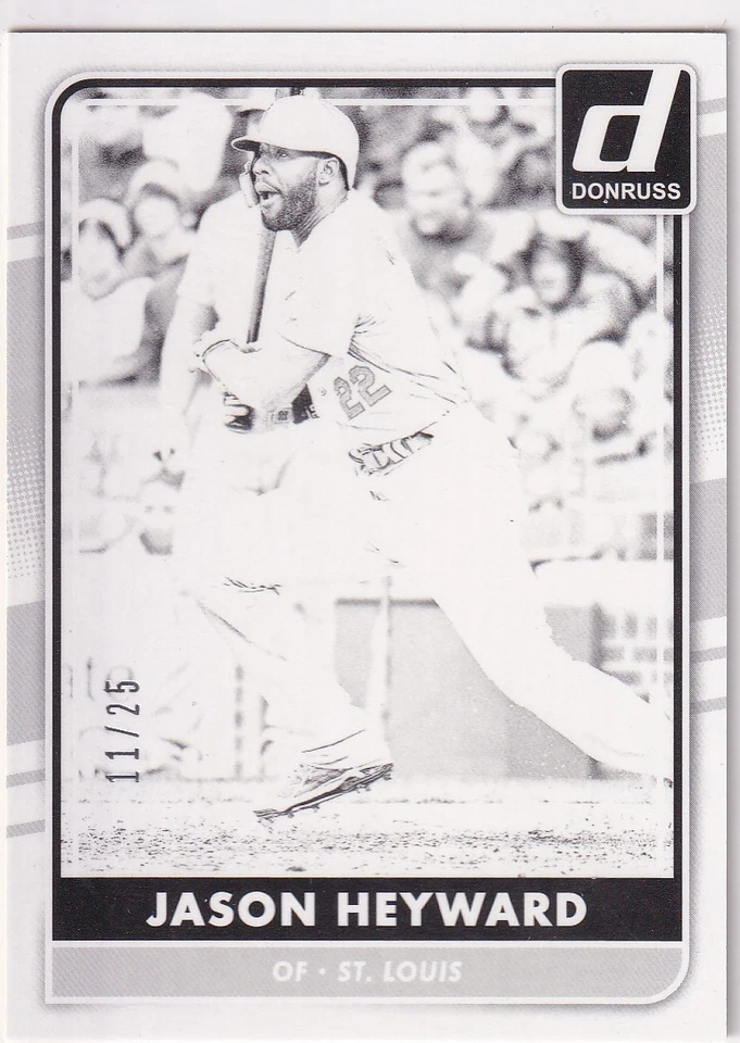 JASON HEYWARD/25 DONRUSS PRUEBA NEGRO PARALELO CARDENALES #109 2016 PANINI Foto 1 de 1