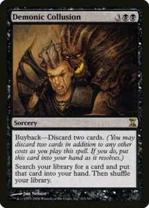 DEMONIC COLLUSION NM Time Spiral mtg Black - Sorcery Rare - Picture 1 of 1