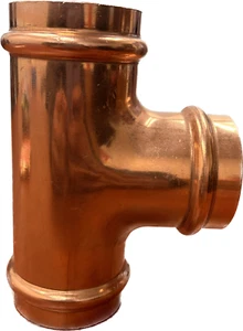 2" COPPER PRESS FITTING PxPxP copper Tee Fitting - Picture 1 of 4