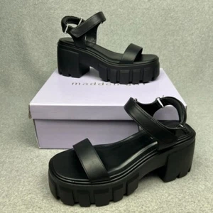 Y2K Madden Girl Womens Chunky Heel Sandals Size 6.5 M Platform Shoes 90s - Picture 1 of 11
