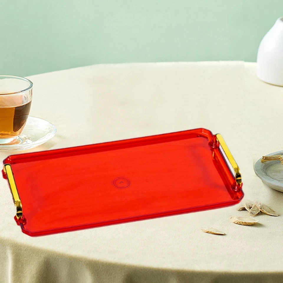 Serving Tray with Handles,Jewelry Storage,Rectangular Modern Shower - Image 1 of 1