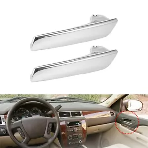 Parir Maniglie Porte Interne Cromate Per 2007-2013 Cadillac Escalade Chevy Silverado - Foto 1 di 7