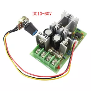 PWM DC Drehzahlregler 10-60V 20A Motor Speed Controller Motorregler 25KHz 1200W - Bild 1 von 8