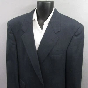 Hart Schaffner & Marx Mens Dillards 2 Piece Suit Size 46R 34x28 Blue Viracle - Picture 1 of 17