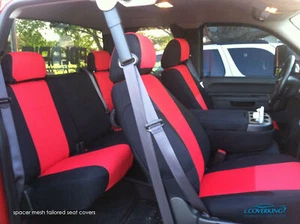 Coverking Spacer Mesh Tailored Seat Covers for GMC Sierra - Made to Order - Picture 1 of 15